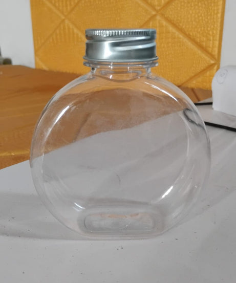Multipurpose Transparent Round Clear Plastic Container (1 Pc)