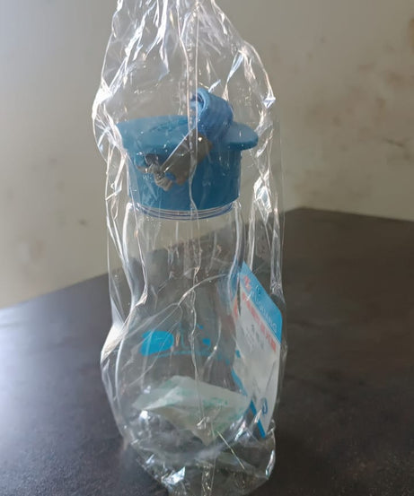 Transparent Travel Portable Water Bottle with Carry Straps (280 ML / 1 Pc)