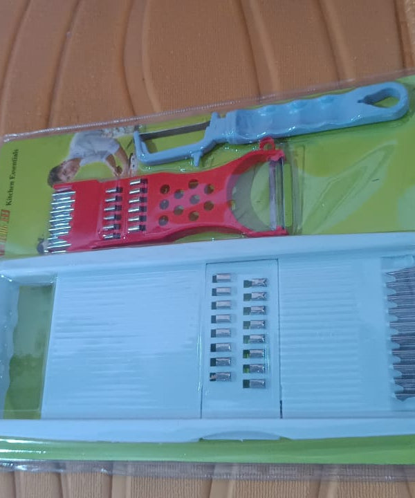 3 in 1 Kitchen Set: Grater Base, Slicing Attachment, and Peeler (3 Pcs Set)
