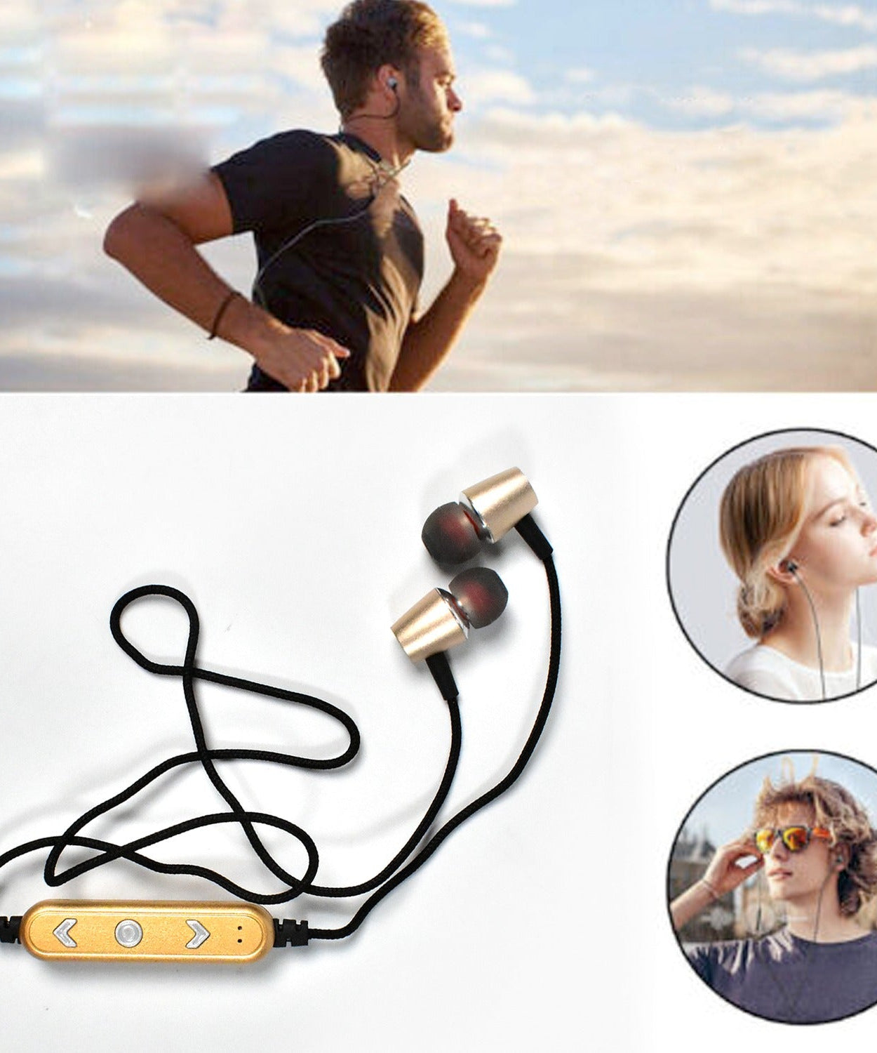 Wired headphones with mic