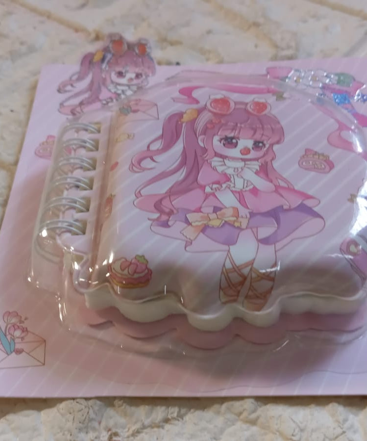 Adorable Cartoon Diary: Fun & Fancy Pages for Kids (Pocket Size, 1 Pc)