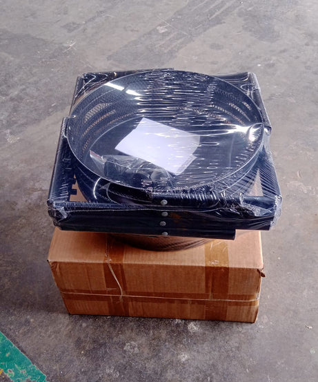 4-Layer Round Metal Mesh Storage Organizer Rack with Wheels (1 Pc)