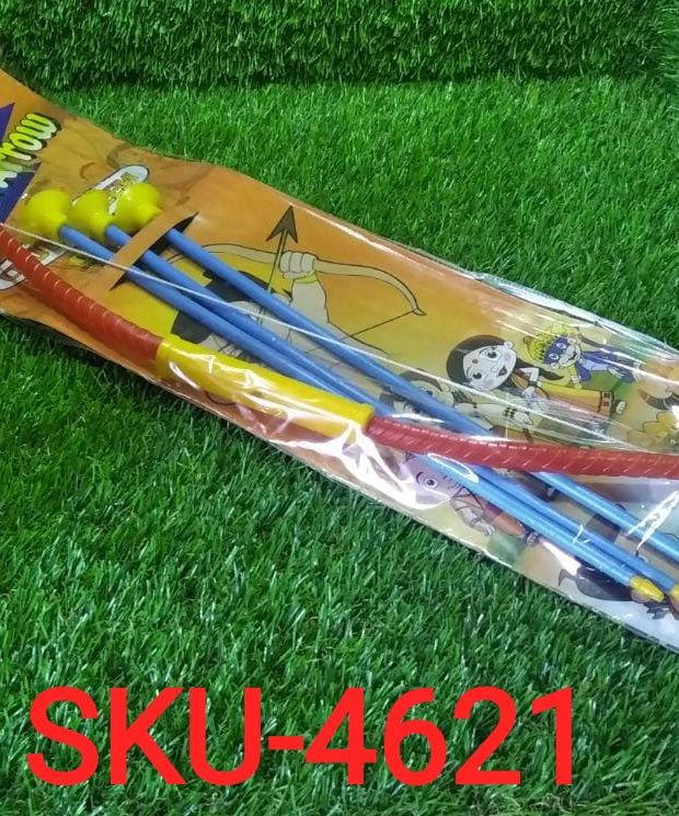 Kids' archery bow and arrow set, includes quiver.