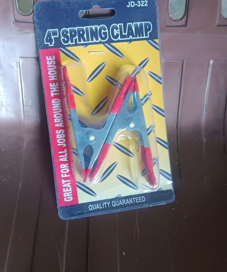 4 Inch Heavy Duty Spring Metal Spring Clamps (2 Pc Set)