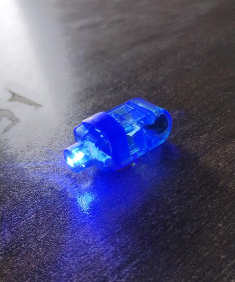 Light up Finger Tips, Clear Mini Rings, LED Glow Ring with Elastic Band (1 Pc)