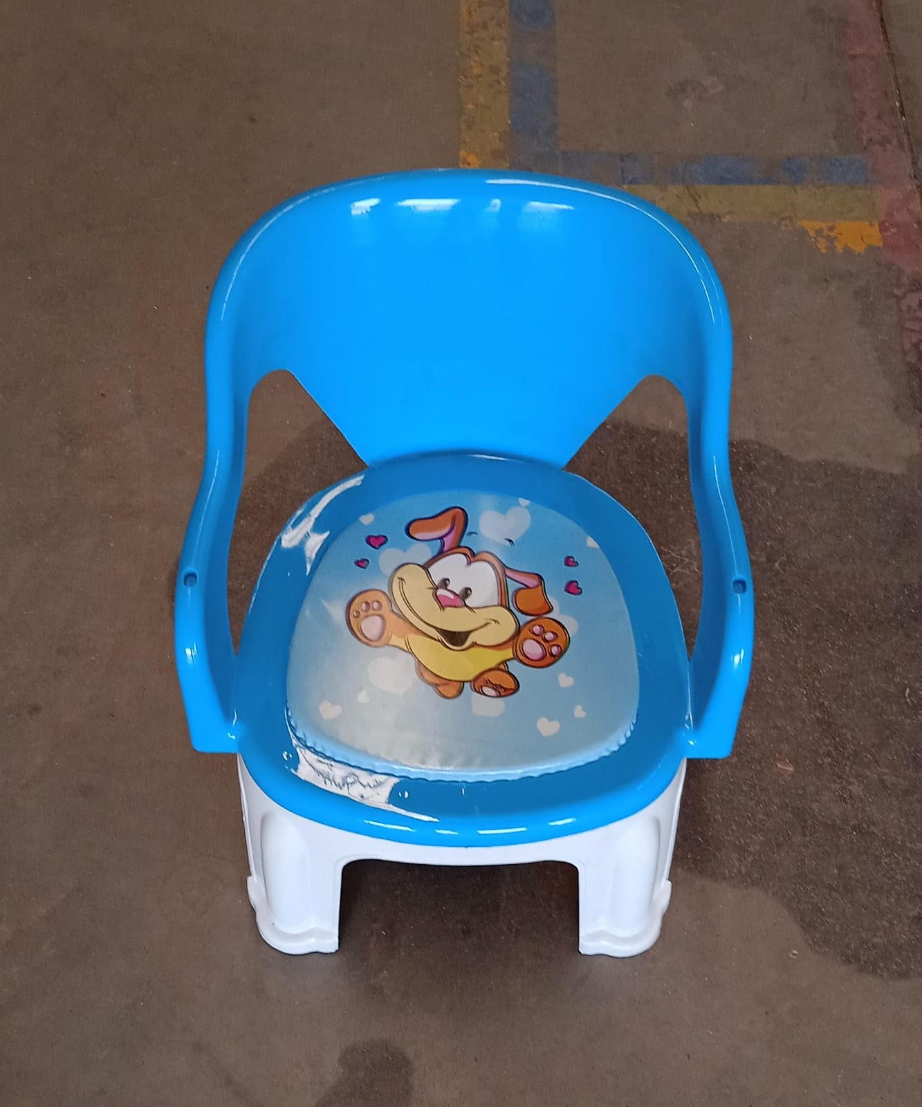 Plastic Multipurpose Strong and Durable Baby Chair with Cushion Base (1 Pc)