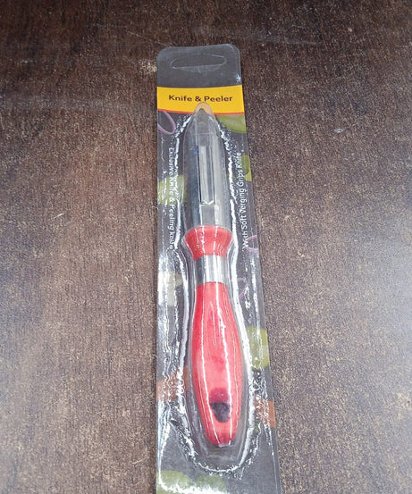 Multipurpose 2-in-1 Stainless Steel Knife & Peeler (1 Pc)