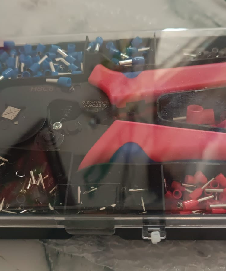 Approx 1200 Piece Ferrule Crimping Tool Kit Set