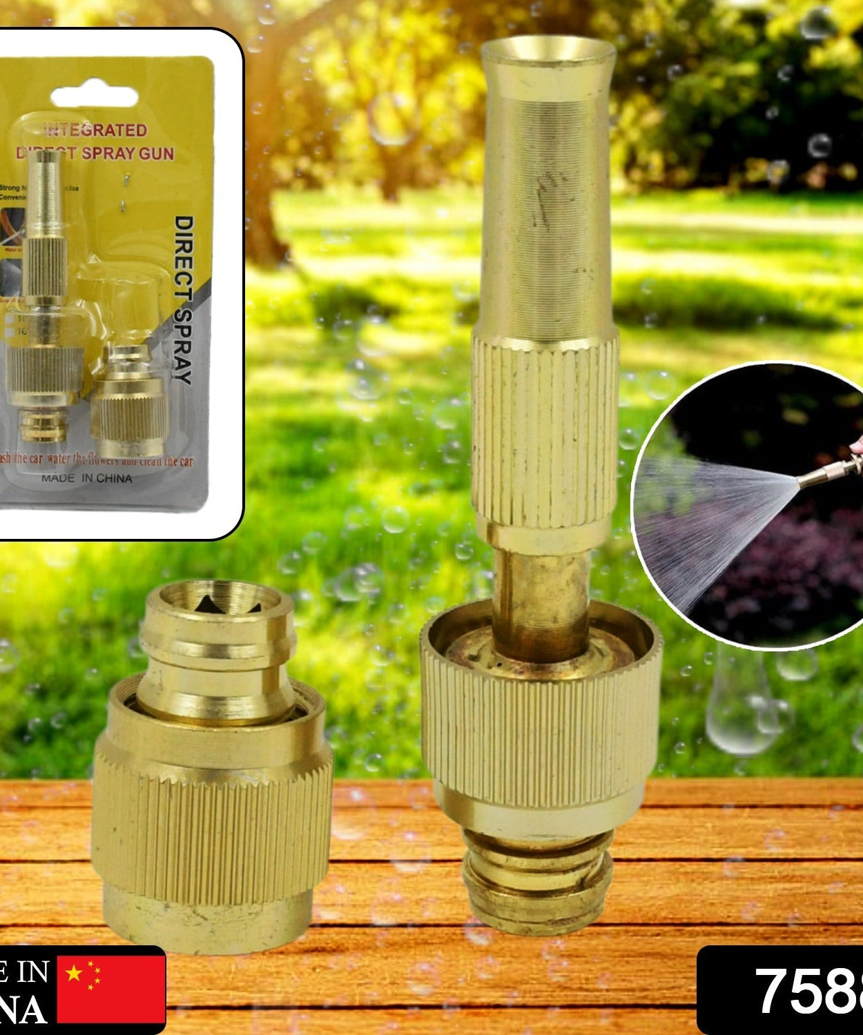 water spray nozzle for water pipe booster nozzle for car wash nozzle with high pressure water adjustable brass nozzle water spray gun for gardening watering tools