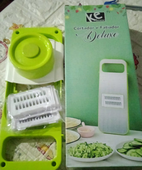 Slicer for Kitchen 5 in 1 Foldable Vegetable Slicer Blade Potato Cutter, Veggie Slicer, Onion Slicer, Julienne Grater with Protective Guards, Stainless Steel Blade