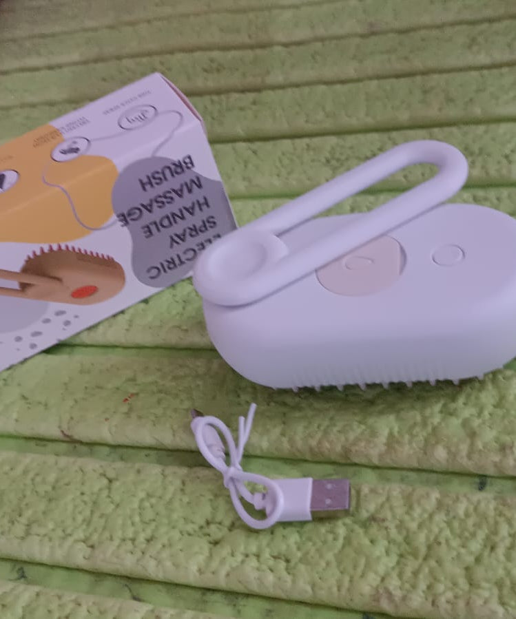 Electric Spray Handle Massage Brush, Hair Removal Brush Steam (1 Pc)