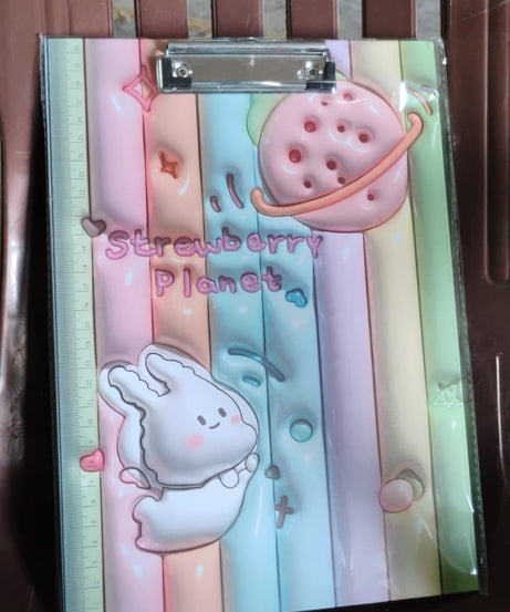 Wooden Paper Clipboard Writing Pad with Clip (1 Pc / 31×22 Cm)