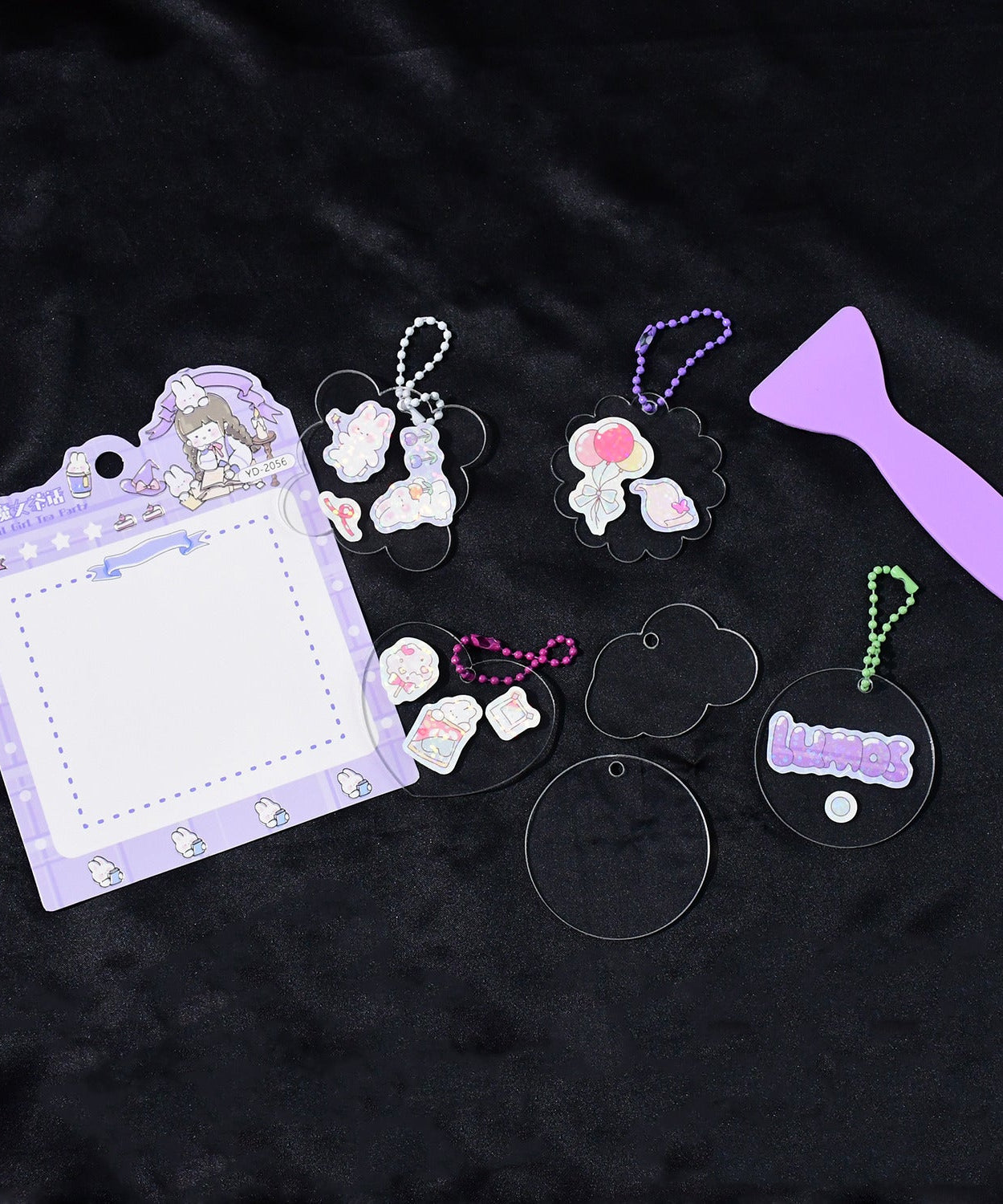 DIY Shrink Art Keychain Making Kit for Kids (1 Set)