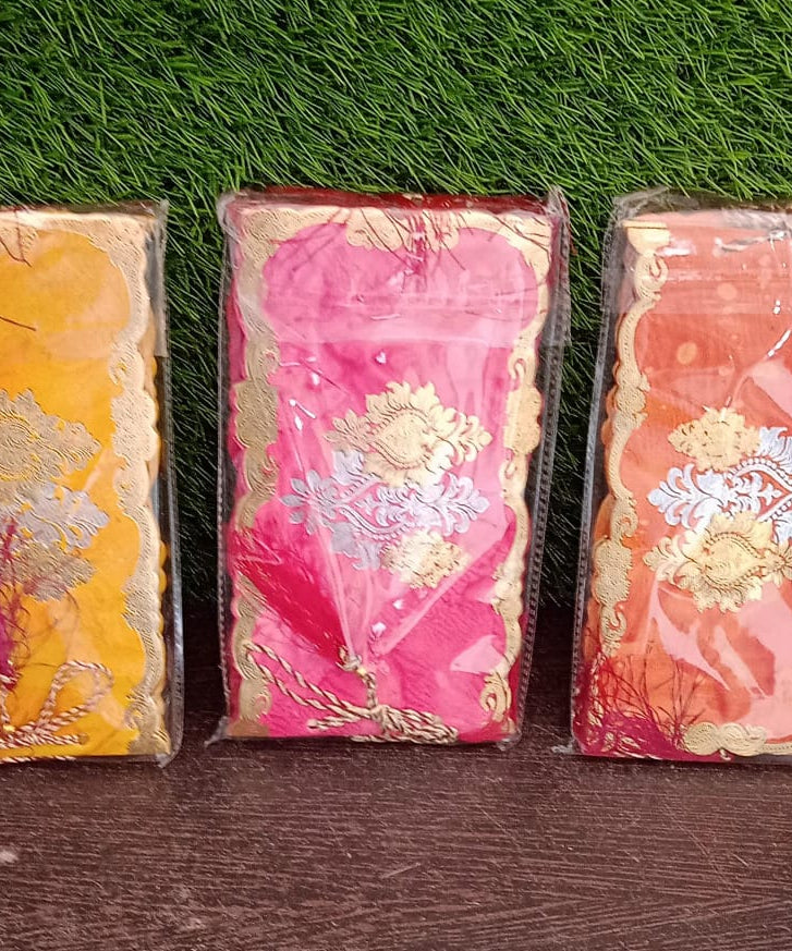 Wedding Gift Envelopes pack of 5 pcs Money Cash Gift Cover Shagun Birthday Marriage, Baby Shower, Anniversary, Money Envelope Lifafa Envelope Multicolor Premium Envelope (5 Pcs Set)