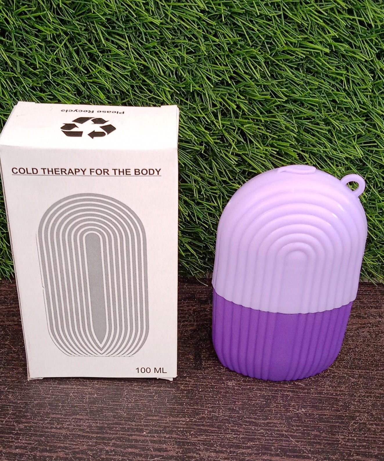 Beauty Ice Roller for Face & Eye Massage (Reusable, Purple / Without Box)