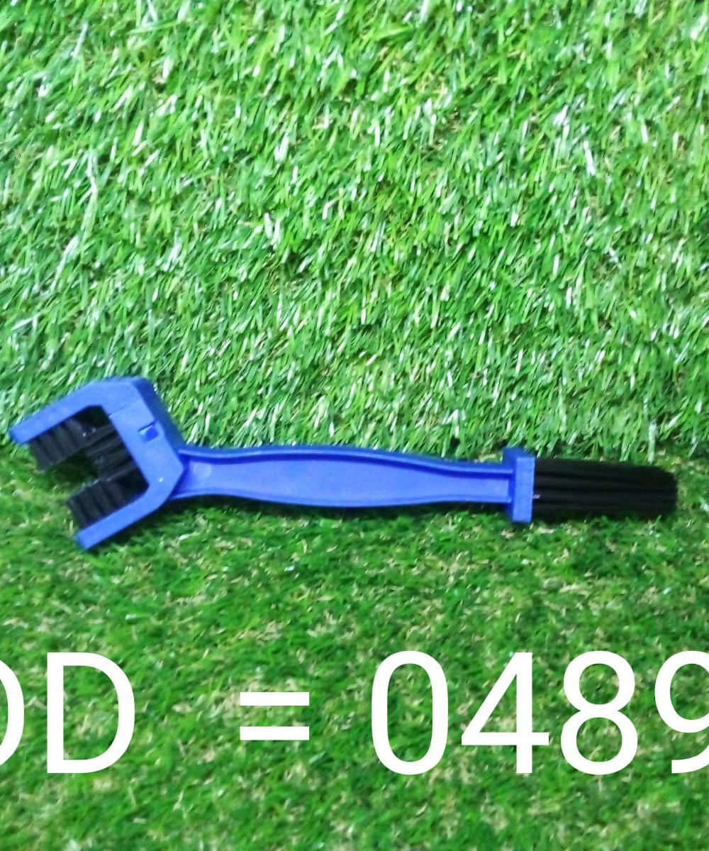 Motorbike chain cleaner tool showing different angles