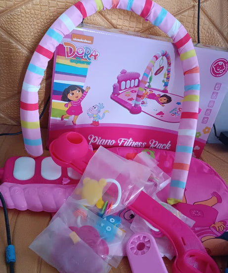 2in1 Baby Kick and Play Piano Gym Mat & Fitness Rack (1 Set)