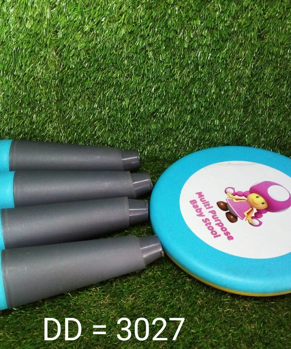 Handy foldable stool for children's use, perfect for various household needs.