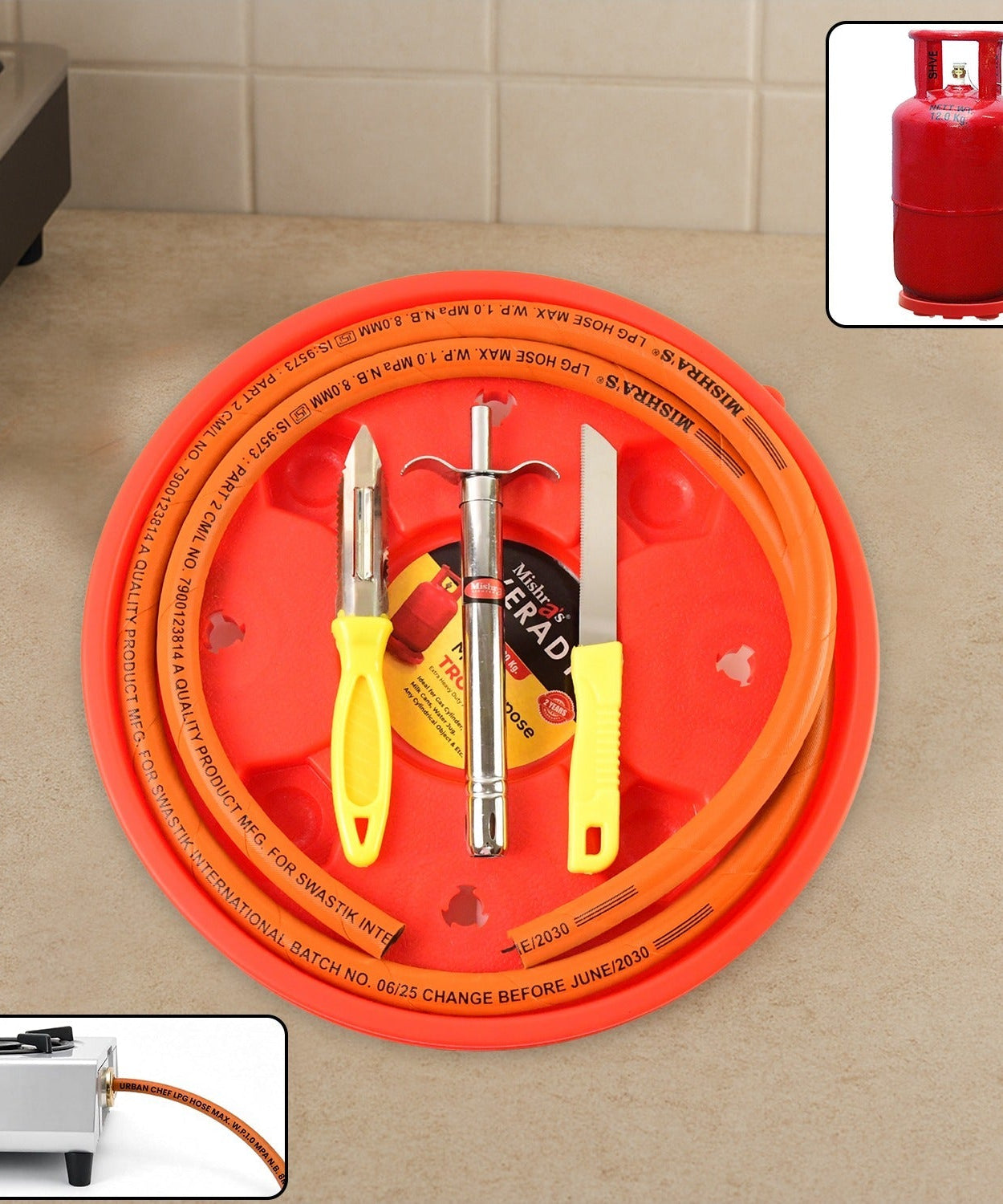 Mishra's Multipurpose LPG Gas Stove Connection Kit