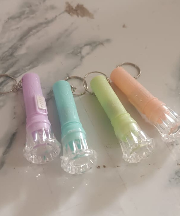 Mini LED Flashlight Keychain Torch (Mix Color & 1 Pc)
