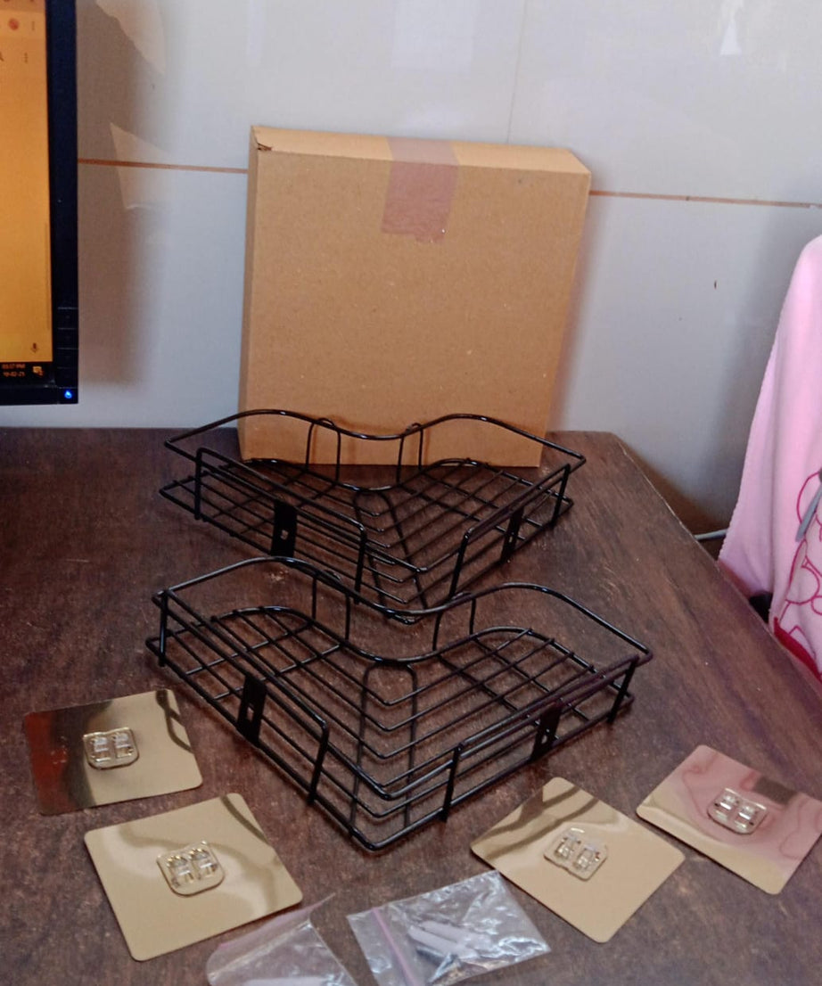 Metal Shower Shelf, Shower Shelf without Drilling (2 Pc)