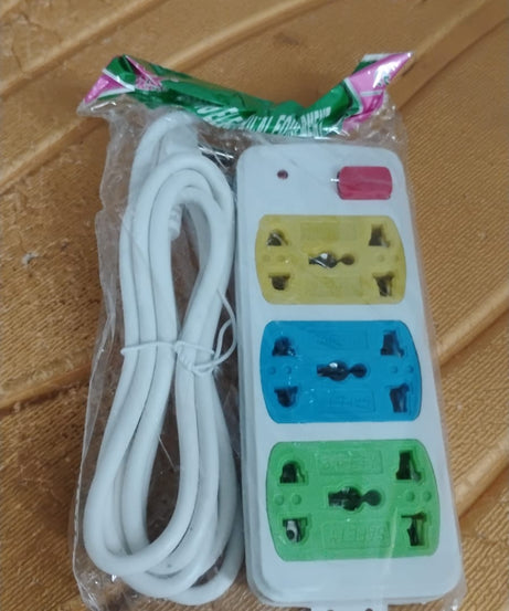 Compact 3-Socket Universal Extension Board (1 Pc)