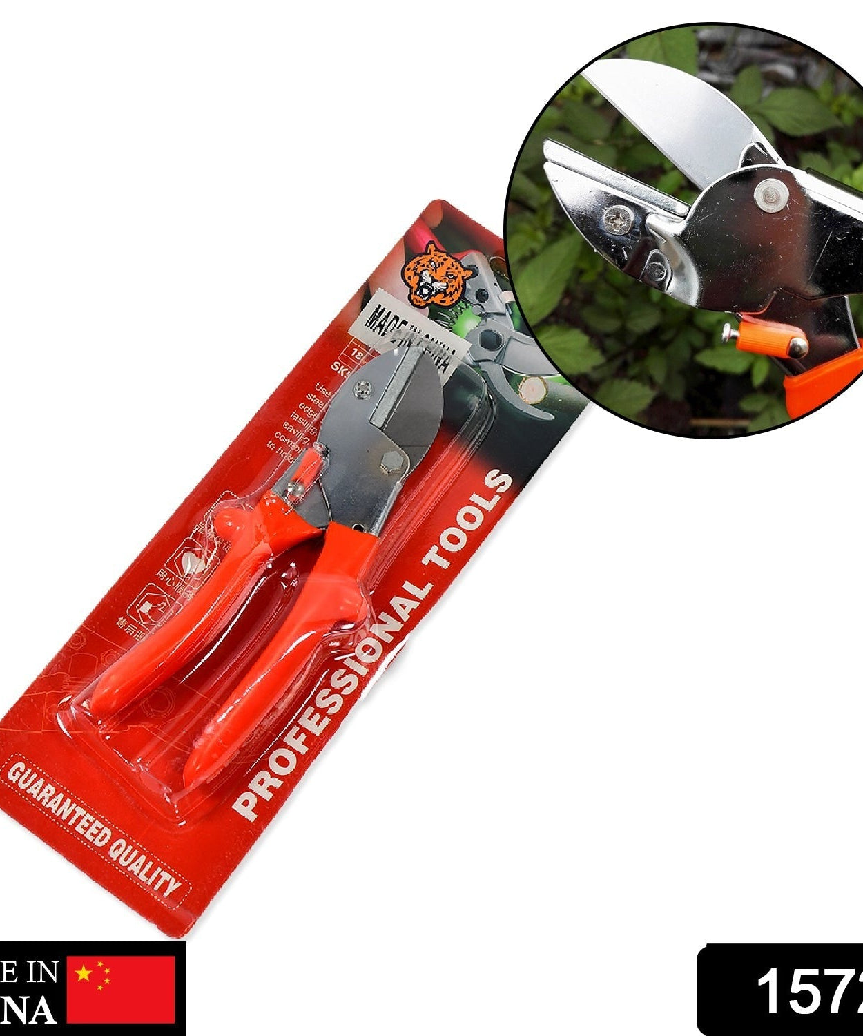 Garden scissors with comfortable handle