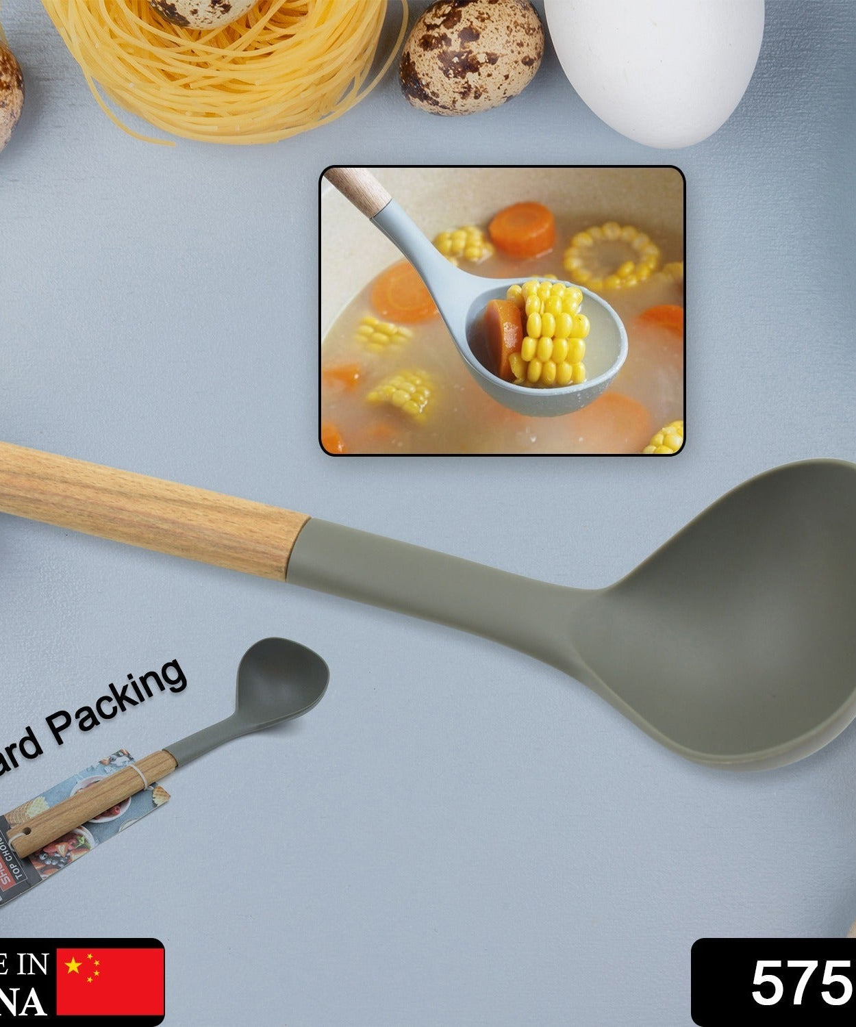 Plastic Kitchen Accessories Skimmer, Spatula Spoon & Soup Spoon Heat Resistant  Non Stick Spoons Kitchen Cookware Items Heat Resistant Plastic Kitchen Utensils for Cooking, BPA FREE Gadgets for Non-Stick Cookware (1 Pc )