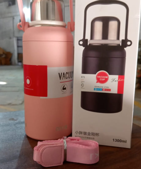 Stainless Steel tumblers 316 Stainless Steel, Vacuum Insulated Cup / Bottle, Portable Travel Kettle / Water Bottle with Handle, Outdoor Large Capacity Sports Kettle Cups / Bottle (1300 ML)