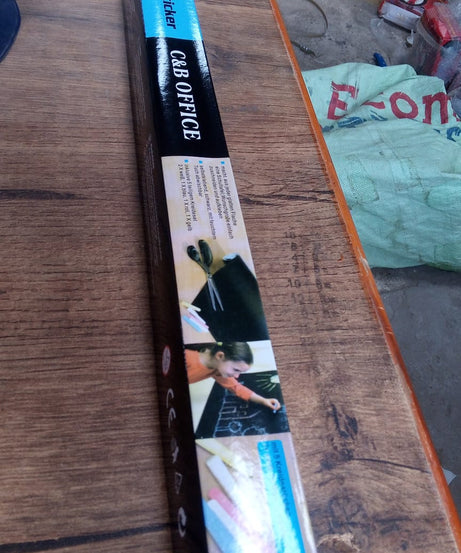 Blackboard sticker full wall view