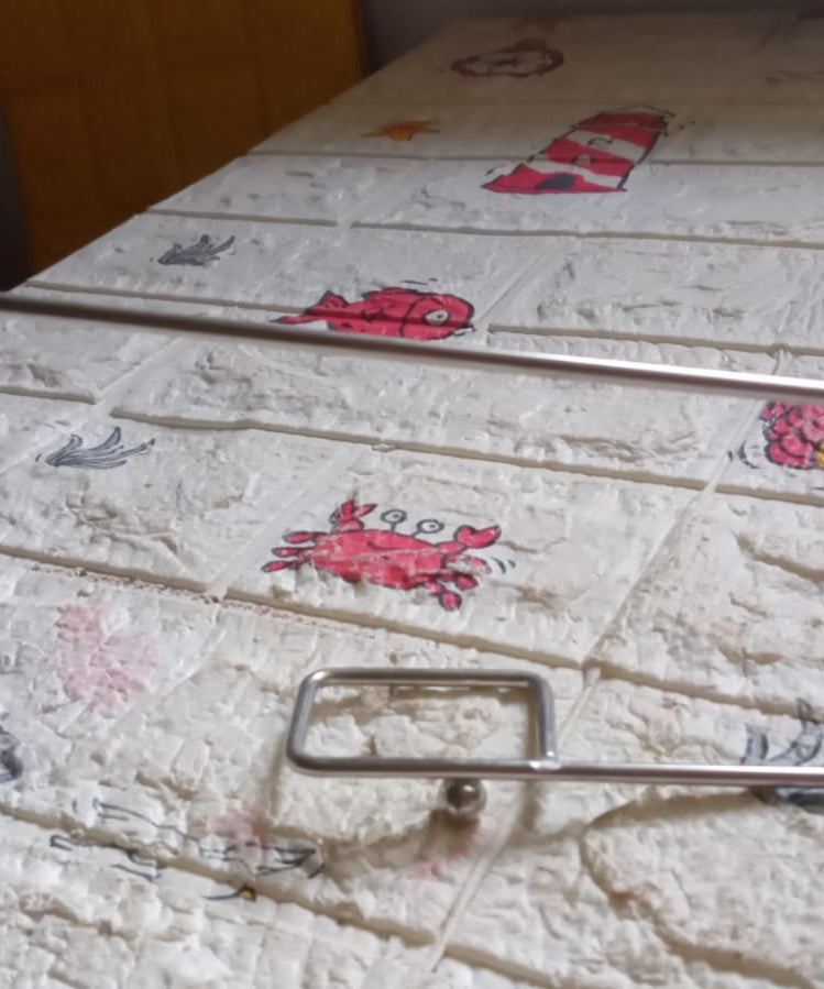 Stainless Steel Drill Free Self-Adhesive Paper Roll Holder Tissue Paper Stand Towel Bar Hanger Kitchen Towel Holder for Kitchen Bathroom Toilet (Pack of 1)