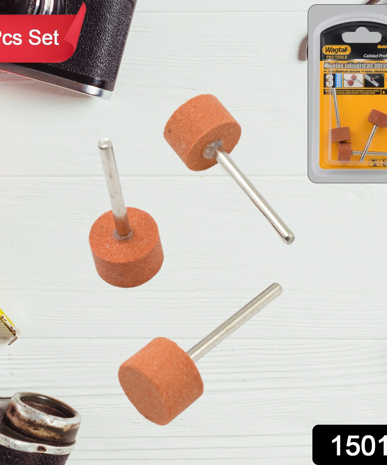 3 Pcs Wool Felt Polishing Buffing Wheels