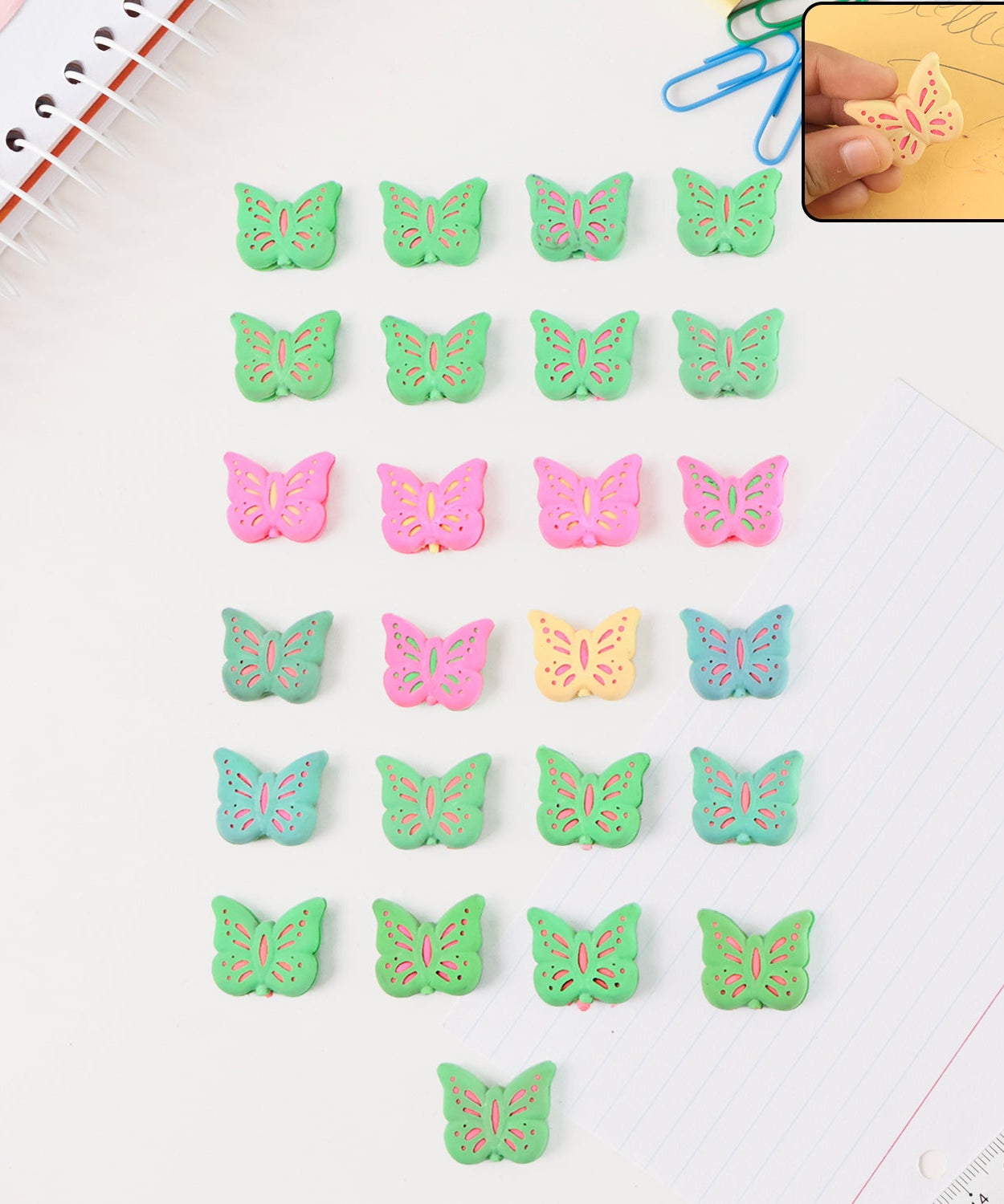 Butterfly Shape Eraser Rubber