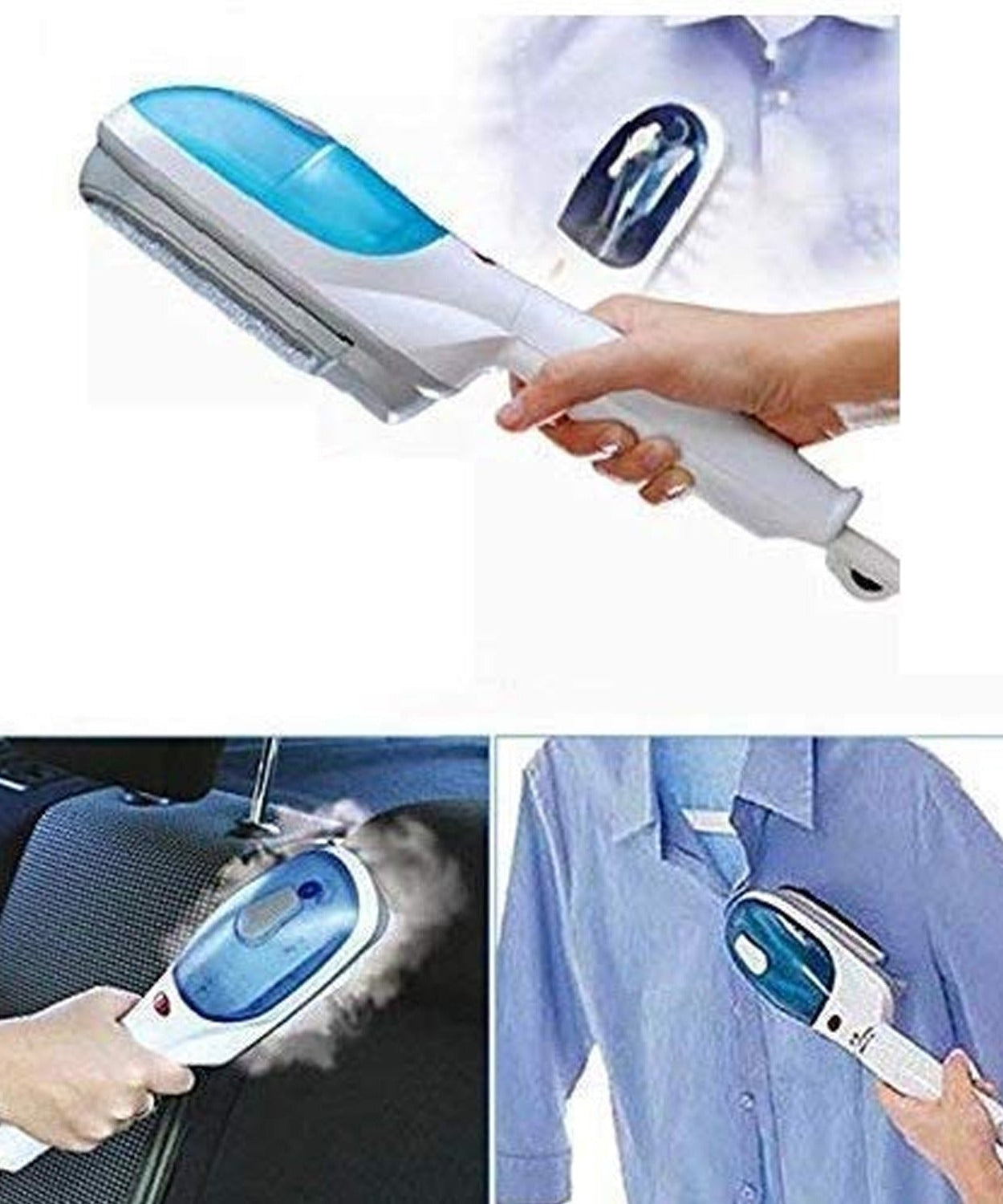 Portable steam iron for quick garment steaming