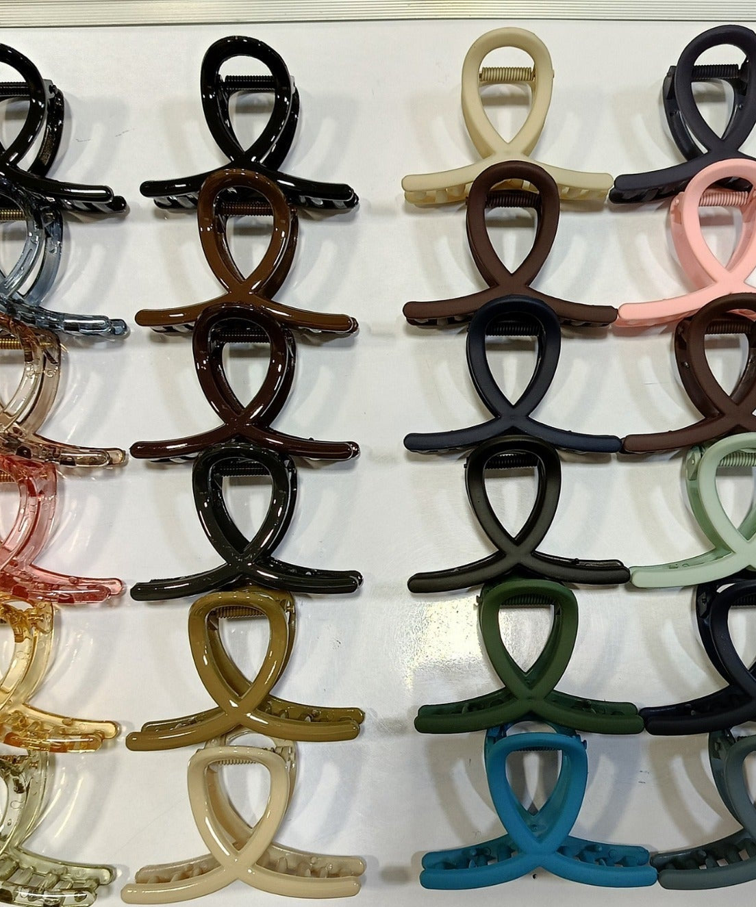 Plastic Hair Clamp Grip, Simple Matte Hair Barrette Clamp (1 Pc)