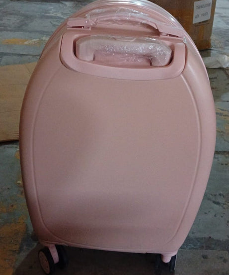 17849 Suitcase For Kids, Girls Green Small Cabin Hard Cover Holiday Carry On Trolley with Extendable Handle, Children's Luggage, Trolley Rolling Luggage for Toddlers Men Woman (Mix Color)