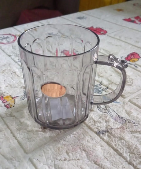 Multi-Purpose Plastic Cup, Toothpaste Holder Bathroom Cup Bathroom Cup With Slot Handle Mug Environmental Friendly Festival for Outdoor for Household  Gift For Anniversary and Birthday, (1 Pc)