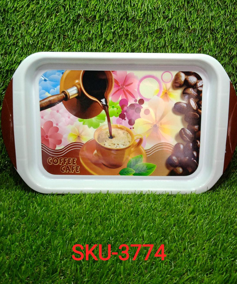 Practical medium plastic tray for kitchen and general tasks.