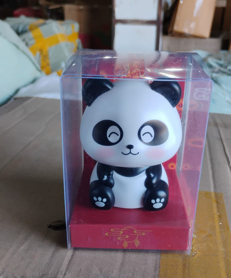 Solar Powered Moving Panda Car Dashboard Decoration – 1 Pc