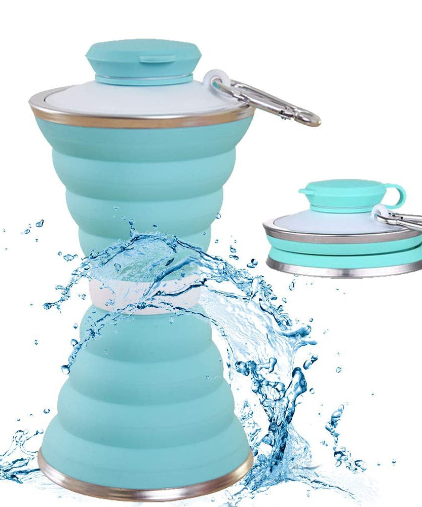 Silicone collapsible water bottle
