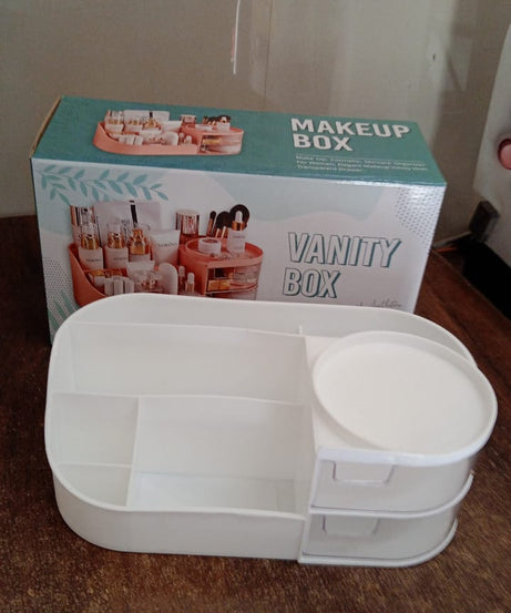 Multi-Functional Plastic Vanity Storage Box
