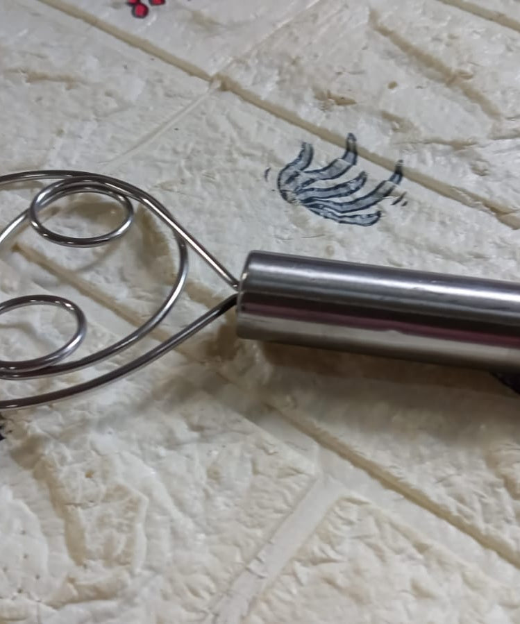 Dough Whisk, Premium Stainless Steel Dutch Whisk, Dough Hand Mixer Artisan Blender For Egg, Bread, Cake, Pastry, Pizza Dough - Perfect Baking Tools, Whisking, Tirring Kitchen Tools (1 Pc)