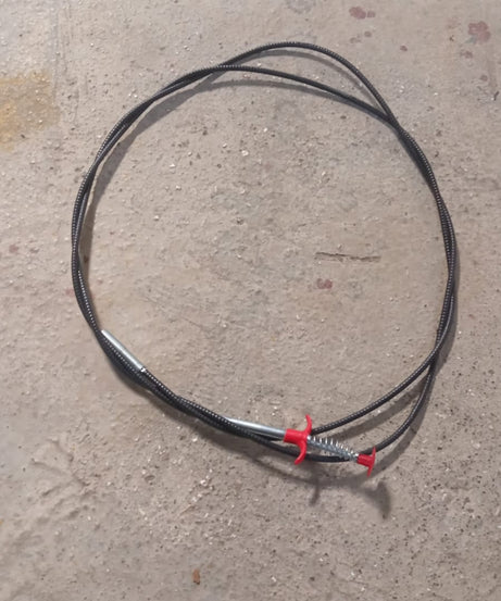Drain cleaning tool with claw and spring, ideal for unclogging pipes and drains.
