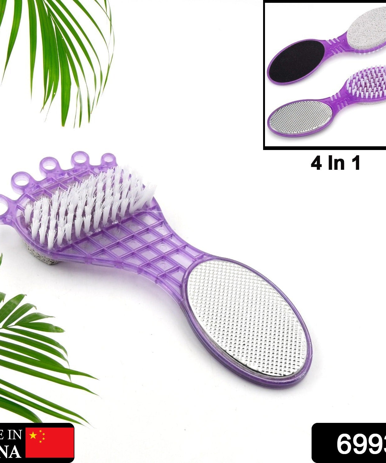 Pedicure tool with pumice stone and emery file