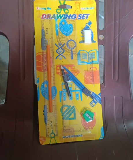 9 in 1 Stationery Set for School Student Office, Draft Rulers