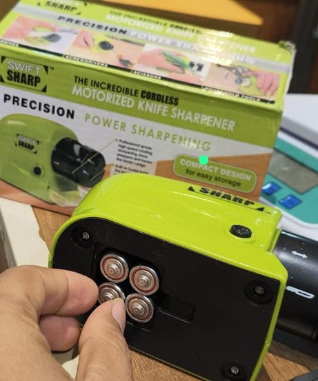 Cordless Motorized Knife Blade Sharpener Tool (Battery Operated)