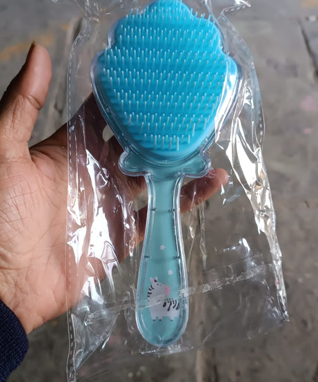 Cartoon Hair Brush Massage Shower Comb Blur Wet Salon (1 Pc ), Hair accessories