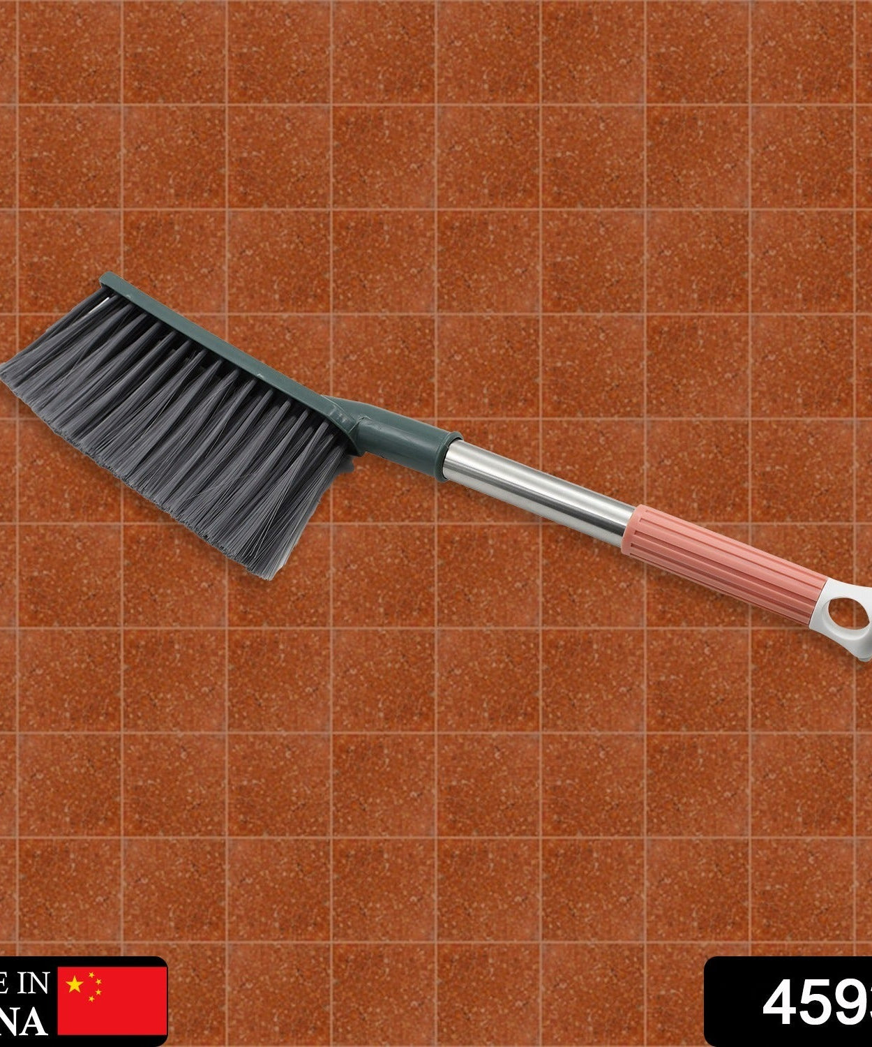 Carpet cleaning brush with non-slip handle