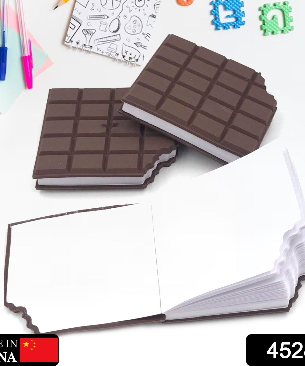 Small Chocolate Scented Bite-Shape Pocket Diary – Rectangular Memo Notebook for Kids (80 Pages)