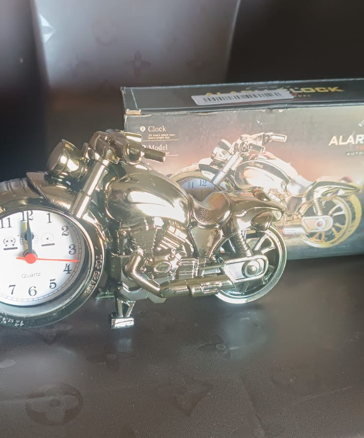 Motorcycle Alarm Clock, Motor Table Clock for Home Decor (1 Pc)